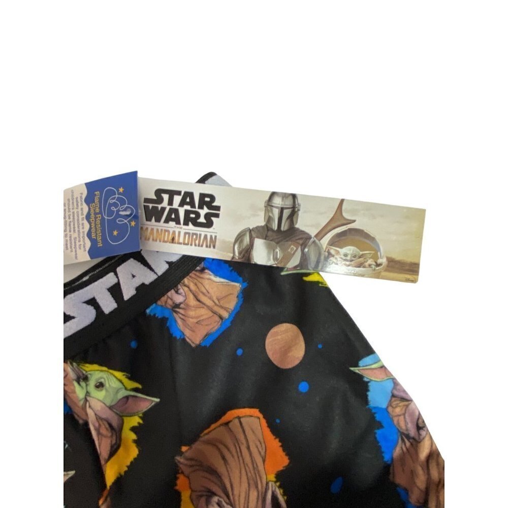 NWT Boys Star Wars The Mandalorian The Child Baby Yoda Pajama Pants in Size 4-5 - Picture 3 of 5